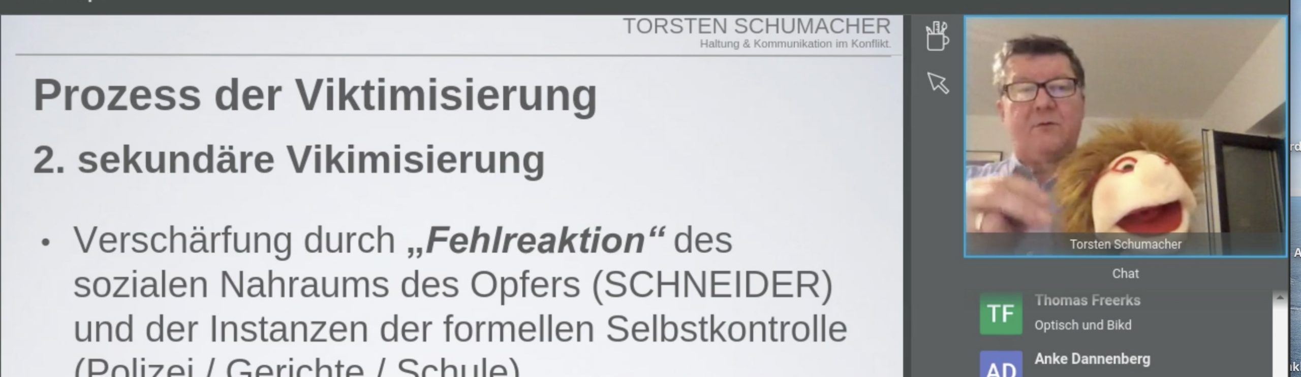 Webinar: Konfliktkompetenz für LehrerInnen - Kooperation mit dem VDS Köln